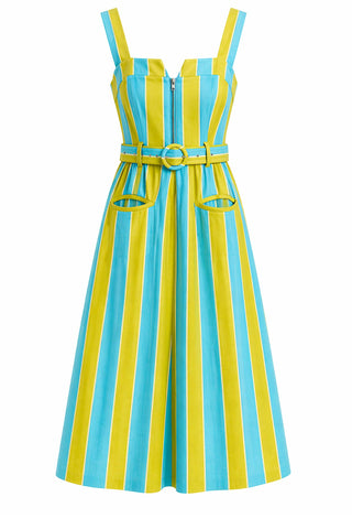 Foster Dress - Citrus Stripe Dresses Olivia by Livro Monkee's of The Woodlands