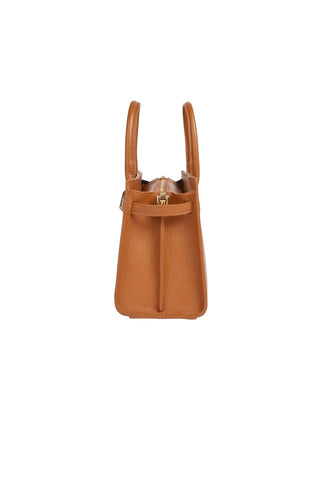 Gina Handbag & Shoulder Bag - Cognac Leather
