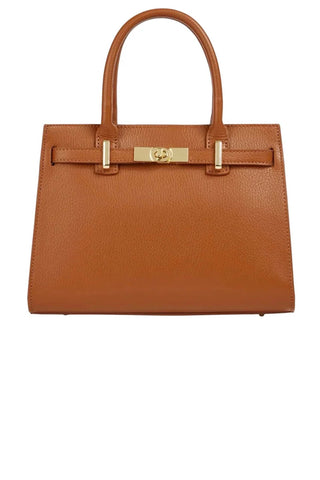 Gina Handbag & Shoulder Bag - Cognac Leather