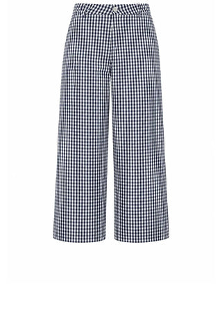 Gingham Pants - Navy Pants entro Monkee's of The Woodlands