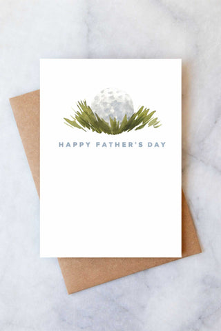 Golf Father's Day Greeting Card Giftable Abigail Jayne Design Monkee's of The Woodlands