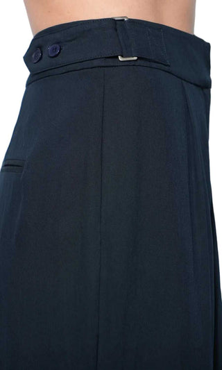 Lacey Wide Leg Pants - Navy Pants Greylin Monkee's of The Woodlands