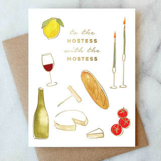 Hostess Thank You Greeting Card | Thank You Card Giftable Abigail Jayne Design Monkee's of The Woodlands
