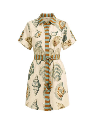 Nicole Dress - Somers Shell Cream Dresses Hunter Bell Monkee's of The Woodlands