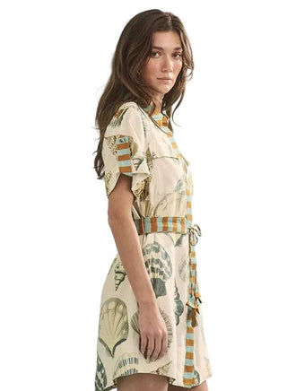 Nicole Dress - Somers Shell Cream Dresses Hunter Bell Monkee's of The Woodlands