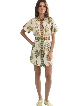 Nicole Dress - Somers Shell Cream Dresses Hunter Bell Monkee's of The Woodlands