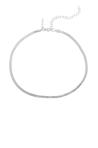 Jax Snake Choker - Silver Necklaces Sahira Monkee's of The Woodlands