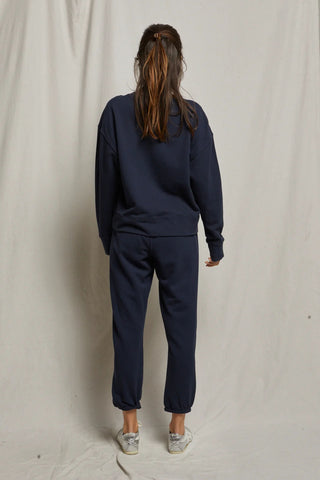 Tyler French Terry Pullover Sweatshirt - Navy