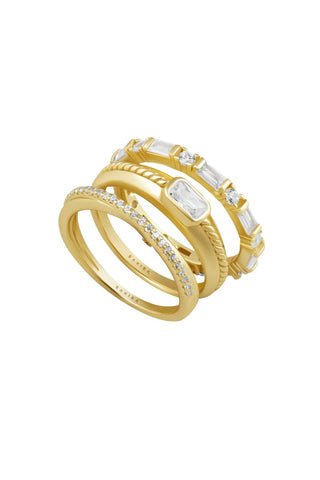 Jonah Ring Set - Gold Rings Sahira Monkee's of The Woodlands