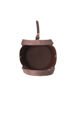 Joya Bucket Mini Faux Suede - Chocolate