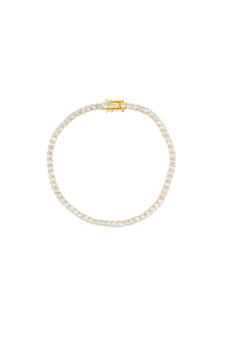 Karla Tennis Bracelet - Gold Bracelets Sahira Monkee's of The Woodlands