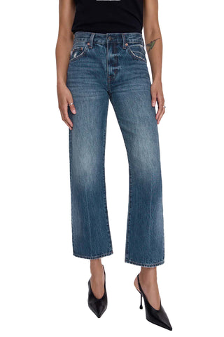 Pistola Lexi Mid Rise Bowed Straight Leg - Artisan