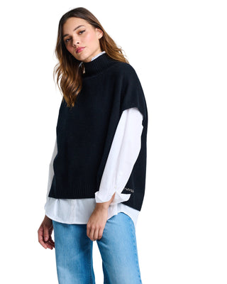 Lisa Todd With a Twist Cashmere Sweater in Onyx