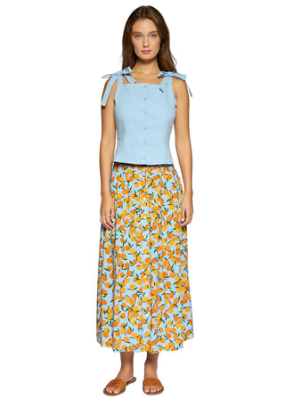 Coastal Voyage Sleeveless Top - Light Blue Tops Lost + Wander Monkee's of The Woodlands