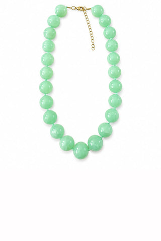 Mabry Mint Green Beaded Necklace - Mint Green Necklaces Gemelli Monkee's of The Woodlands