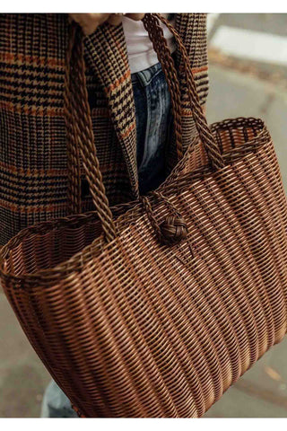 Maggie's Picnic Tote - Brown - Small Handbags The Lilley Line Monkee's of The Woodlands