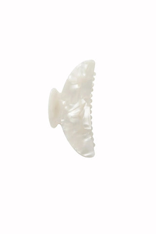 Midi Heirloom Claw In White Shell - White Shell Hair Accessories Machete Monkee's of The Woodlands