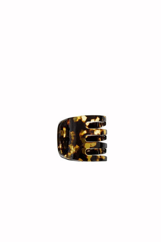 Mini Claw In Dark Tortoise - Tortoise Hair Accessories Machete Monkee's of The Woodlands