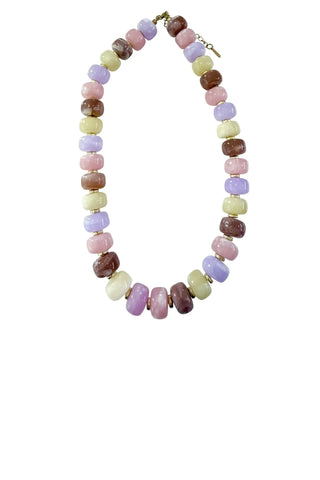 Morris Chunky Beaded Necklace - Pastel Mix Necklaces Gemelli Monkee's of The Woodlands