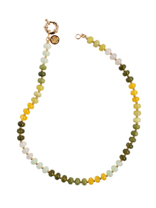 Lesley Evers- Opaline Stone Necklace - Moss- Necklaces- Monkee's of The Woodlands