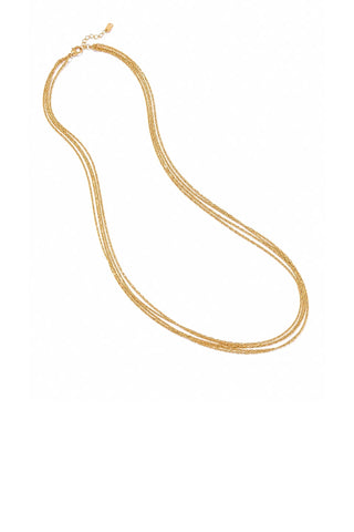 Palisse 18k Gold Non-Tarnish Layered Dainty Chain Necklace - Yellow Gold Necklaces Flanerie Monkee's of The Woodlands