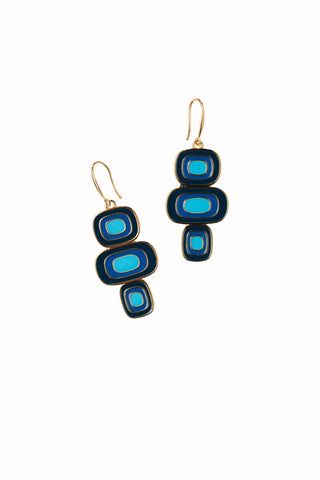 Pebble Earrings - Bluebell