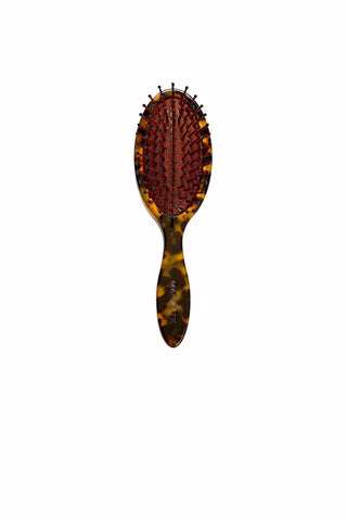 Petite Travel Detangling Hair Brush In Classic Tortoise - Tortoise Hair Accessories Machete Monkee's of The Woodlands