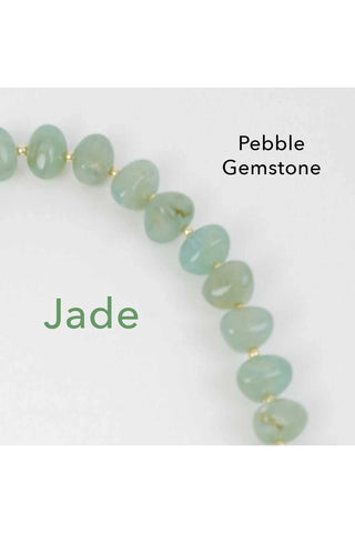 Pochette Jade Pebble Gemstone - Fog Blue Handbags The Lilley Line Monkee's of The Woodlands