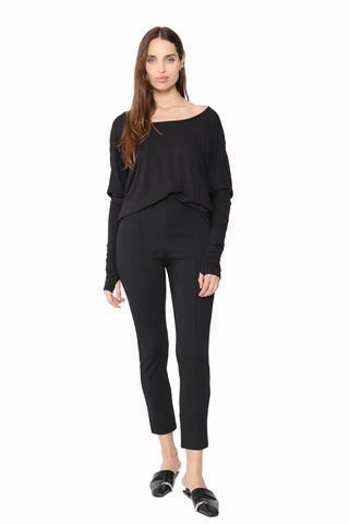 Ponte Knit Slim Leg Pant