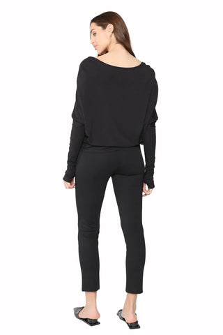 Ponte Knit Slim Leg Pant