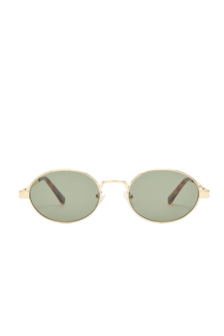 Le Specs Poseidon Deux Oval Sunglasses - Gold