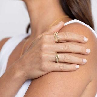 Rylynn CZ Knott Ring Rings Sahira Monkee's of The Woodlands