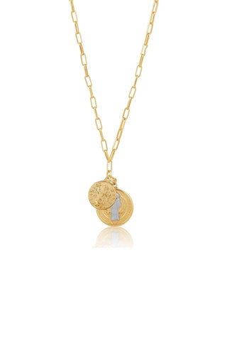 Saint Benedict Medallion Double Layer Necklace