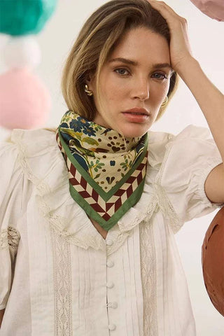 Scarf - Birds Of A Feather Navy Scarves Hunter Bell Monkee's of The Woodlands
