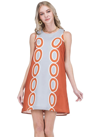 Sheath Dress - Burnt Orange