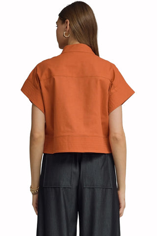 Short Sleeve Top - Rust