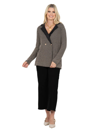 Sloane Sweater Blazer - Midnight Vanilla