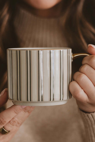 Stripe Coffee Mug - Green