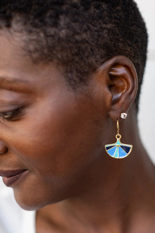 Sunbeam Earrings - Bluebell