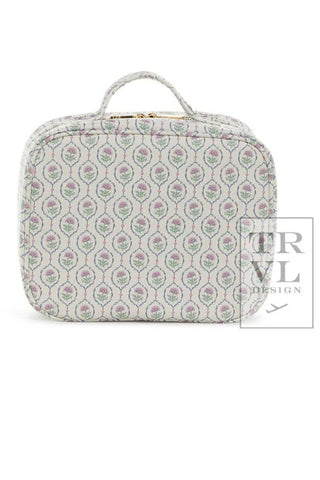 Luxe Trvl2 Cosmetic Toiletry Case - Antibes with Navy