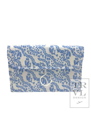 Luxe Gloss Hanging Toiletry Case - All Heart Blue