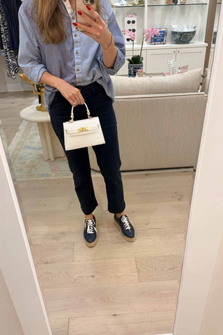 The Luna Top Handle Bag - White Handbags Monkee's of The Woodlands Monkee's of The Woodlands