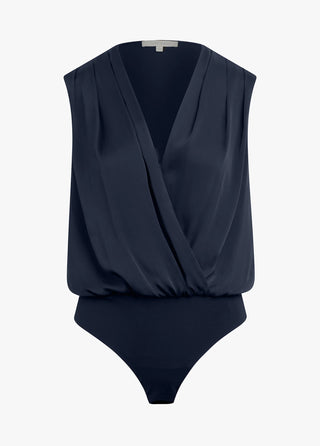 The Sleeveless Date Blouse Bodysuit - Navy