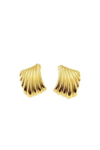 Theo Statement Studs - Gold Jewelry Sahira Monkee's of The Woodlands