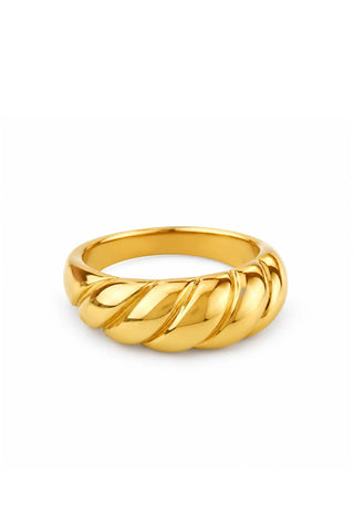 Wallace 18k Gold Non-Tarnish Croissant Ring - Size 7 Rings Flanerie Monkee's of The Woodlands