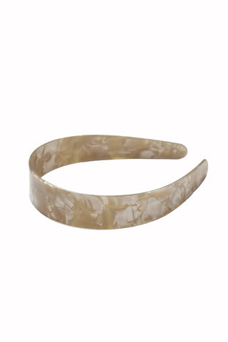 Wide Headband In Sand Shell - Sand Shell