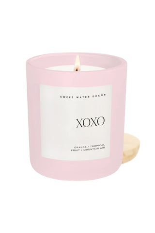 XOXO 15 oz Soy Candle, Matte Jar - Valentine's Day