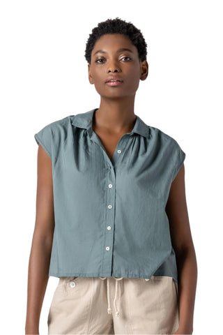 Short Sleeve Button Down - Vine