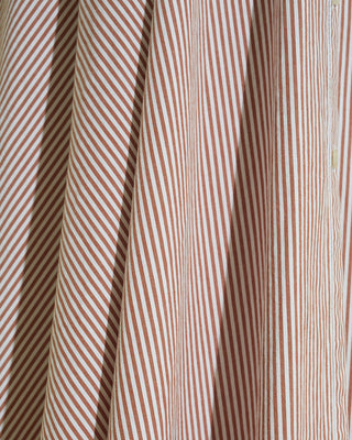 Eliza Midi Shirtdress - Rust Stripe