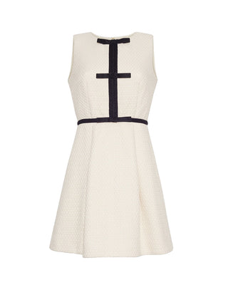 Sarabeth Tweed Mini Dress - Vanilla